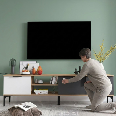 Lowboard RTV TV-Stand Modern Design Rechteckig Holz Material Luxus Design