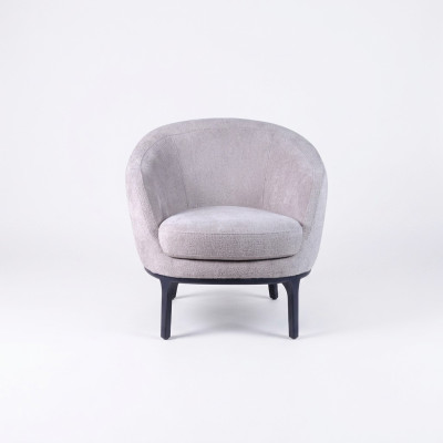 Designer Luxus Grau Sessel Polster Couch Sitz Modern Textil Polstermöbel