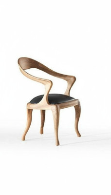 Modern Holz Stuhl Esszimmer Sitzmöbel Designer Lehnstuhl Luxus Stühle
