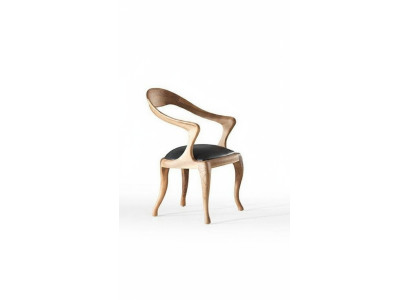 Modern Holz Stuhl Esszimmer Sitzmöbel Designer Lehnstuhl Luxus Stühle
