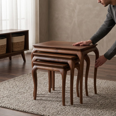 Wohnzimmer Luxus Holz Möbel Beisteltisch Kaffeetisch Einrichtung