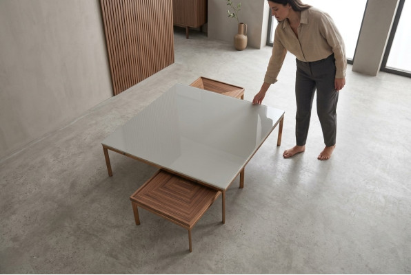 Wohnzimmer Set Komplett 3tlg Modern Neu Couchtisch mit 2x Beisteltisch
