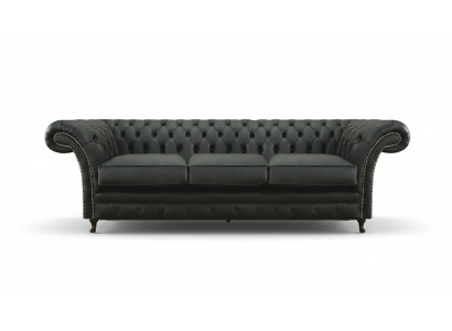 Wohnzimmer Polstermöbel Chesterfield Dreisitzer Sofa Textil Neu Einrichtung