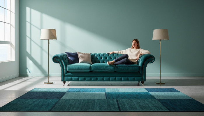 Chesterfield Sofa Dreisitzer Couch Polstermöbel Wohnzimmer Neu Möbel