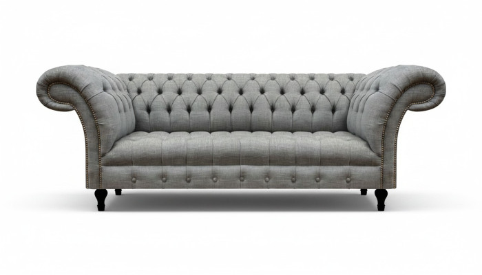 Wohnzimmer Dreisitzer Sofa Polstermöbel Chesterfield Couch Textil Neu