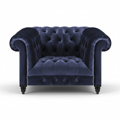 Neu Sessel Polstermöbel Sitz Polster Textil Wohnzimmer Einrichtung Chesterfield