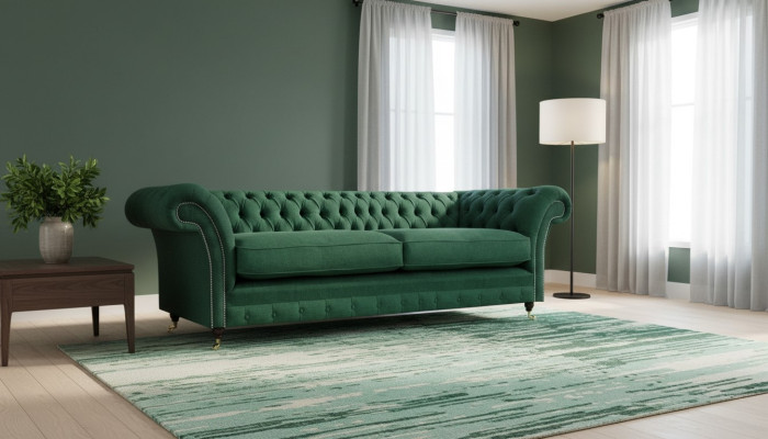 Wohnzimmer Chesterfield Sofa Zweisitzer Couch Polstermöbel Einrichtung