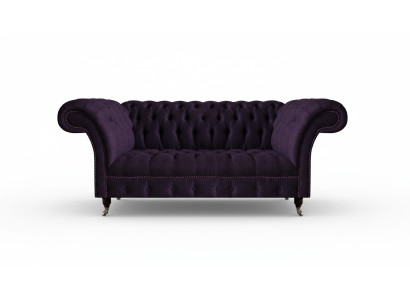 Luxus Sofa Dreisitze Lila Polstermöbel Wohnzimmer Couch Chesterfield Neu