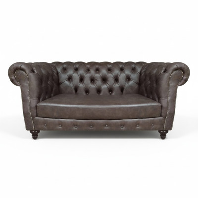 Sofa Zweisitzer Couch Wohnzimmer Polstermöbel Design Einrichtung Chesterfield