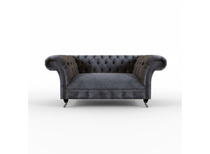 Luxus Sofa Zweisitzer Couch Polstermöbel Wohnzimmer Grau Sofas Chesterfield