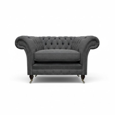 Chesterfield Sessel Polstermöbel Luxus Textil Möbel Wohnzimmer Chesterfield