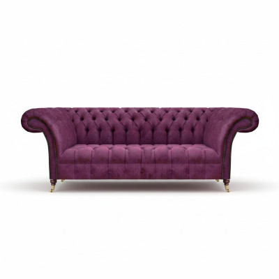 Sofa Dreisitze Couch Wohnzimmer Luxus Polstermöbel Sofas Möbel Chesterfield