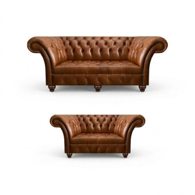 Luxuriöse Braune Leder Couchgarnitur Designer Sitzmöbel 3-Sitzer Couch