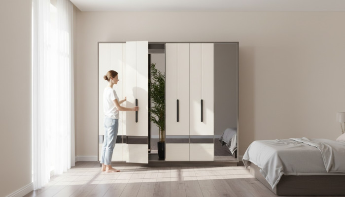 Schlafzimmer Kleiderschrank Luxus Möbel Design Holz Schrank Moderne