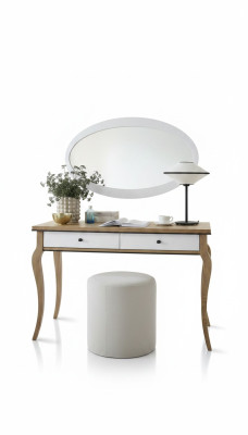 Schlafzimmer Set Kleiderschrank + Schminktisch Spiegel Schrank Konsolen 3tlg.