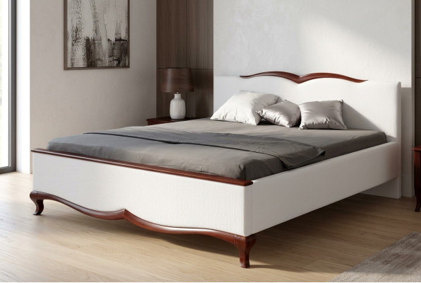 Bett Doppelbett Holzbett Polsterbett Schlafstätte Komfortbett Zweibett