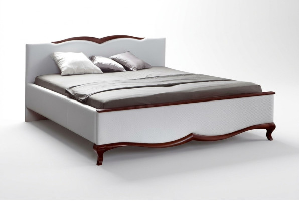 Bett Doppelbett Holzbett Polsterbett Schlafstätte Komfortbett Zweibett