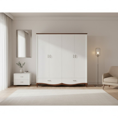 Kleiderschrank Wäscheschrank Schrank Kleiderkasten Garderobenschrank