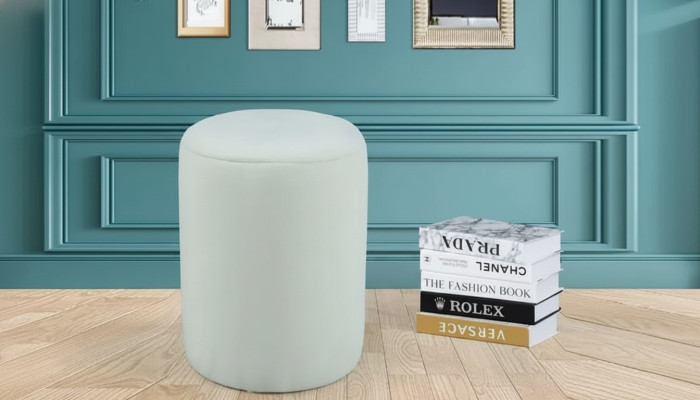 Minimalistischer Hocker Weiß Wohnzimmer Esszimmer Hochwertig Neu