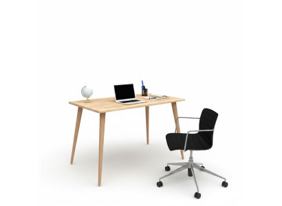 Beiger Holztisch Designer Loft-Tisch Stilvolle Schreibtische Luxus Möbel