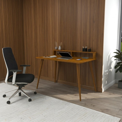 Luxus Braun Schreibtisch im Schlafzimmer Stil Moderne Holzschreibtische Neu