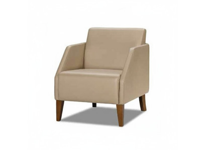 Beiger Einsitzer Luxuriöser Polstersessel Designer Loungesessel Möbel