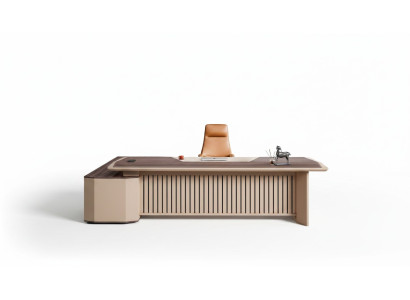 Büro Tisch Bürotisch Arbeitstisch Schreibtisch Büromöbel Holz Beige