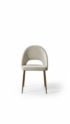 Beiger Esszimmer Stuhl Designer Polster Stühle Holzgestell Lehnstühle