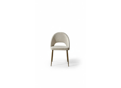 Beiger Esszimmer Stuhl Designer Polster Stühle Holzgestell Lehnstühle
