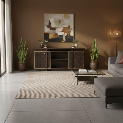 Sideboard Aktenshcrank Braun Arbetiszimmer Wohnzimmer Modern Rechteckig