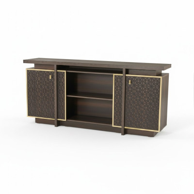 Sideboard Aktenshcrank Braun Arbetiszimmer Wohnzimmer Modern Rechteckig
