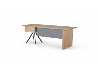 Beige-Grauer Arbeitszimmer Tisch Designer Rechteckiger Bürotisch Möbel