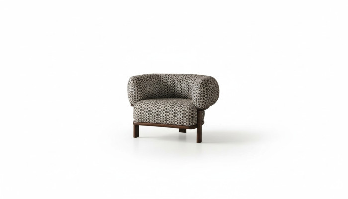Luxuriöse Wohnzimmer Möbel Designer Lehnsessen Polster Einzelsitzer