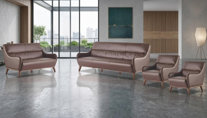 Sofagarnituren Klassisch 3-Sitzer 2-Sitzer Sessel Leder Couch Sofa-Set