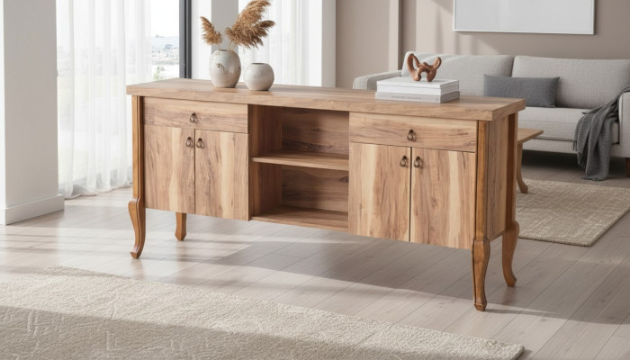 Sideboard Braun Stauraum Arbeitszimmer Wohnzimmer Rechteckig Klassisch