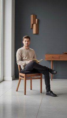 Esszimmerstühle Holz Luxus Sessel Stuhl Braun Stühle Wohnzimmermöbel Modern
