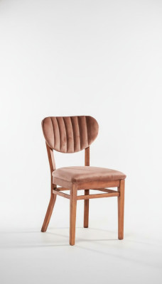 Stühle Holz Holzstuhl Design Luxus Stuhl Esszimmerstuhl Modern Stoff