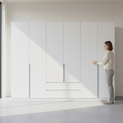 Kleiderschrank Schlafzimmer Moderne Möbel Weiß Holz Luxus Design