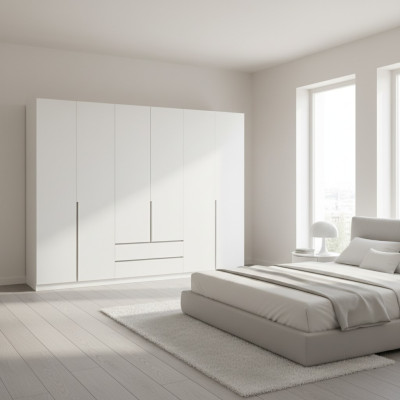 Kleiderschrank Schlafzimmer Moderne Möbel Weiß Holz Luxus Design