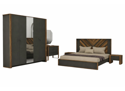 Schlafzimmereinrichtung Schlafzimmer Set Komplettschlafzimmer Modern 5tlg