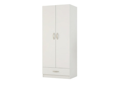Kleiderschrank Schrank Wandschrank Garderobe Schlafzimmer Modern Braun 60cm