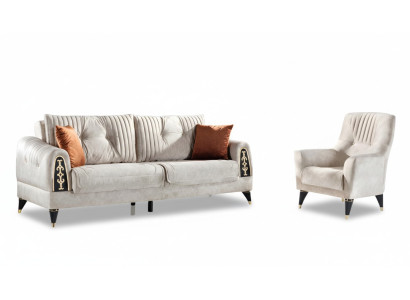 Wohnlandschaft Polstergarnitur Sitzgruppe Couchgarnitur Sofagarnitur Sofa Set 31
