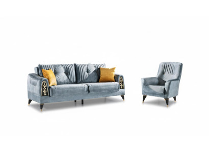 Wohnlandschaft Polstergarnitur Sitzgruppe Couchgarnitur Sofagarnitur Sofa 3+1