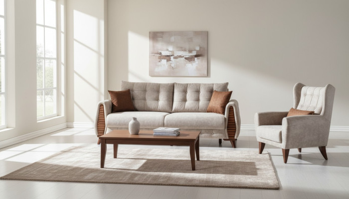 Wohnlandschaft Polstergarnitur Sitzgruppe Sofagarnitur Sofa Couchgarnitur Set 31