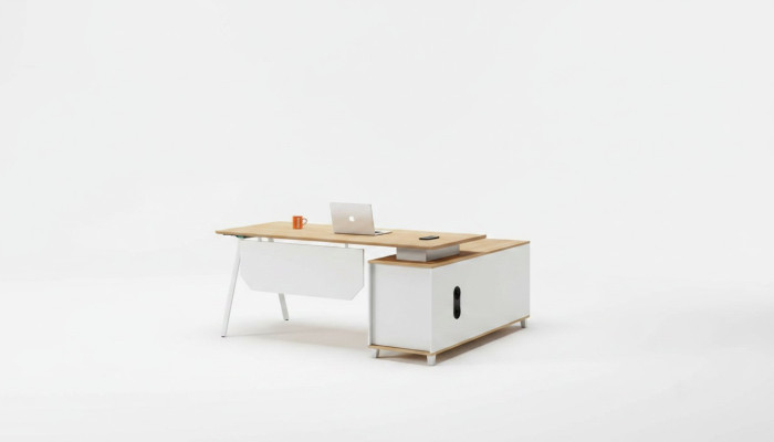 Büro Tisch Ecke Schreibtisch Bürotisch Arbeitstisch Weiß Holz Moderne