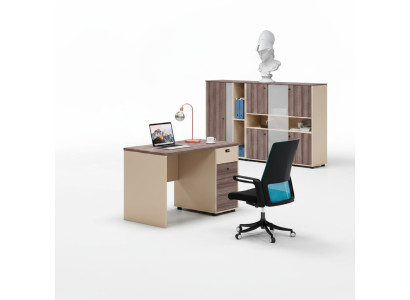 Arbeitstisch Braun Tisch Bürotisch Schreibtisch Büromöbel Holztisch