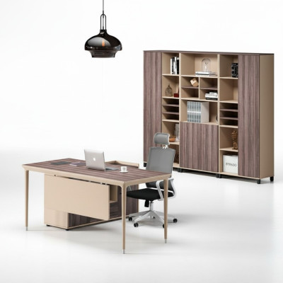 Arbeitstisch Beige Ecke Tisch Bürotisch Schreibtisch Büromöbel Holz