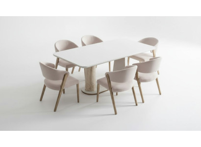 Esstisch Essgruppe Essgarnitur Tisch 6x Stühle Esstisch Moderne Garnitur 7tlg