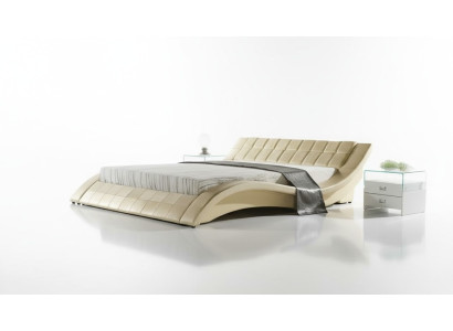 Bett Gold Schlafzimmer JV Möbel Liegefläche 180x200 Schlafzimmer Kunstleder