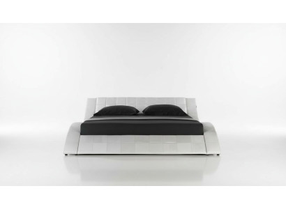 Bett Silber Schlafzimmer JV Möbel Liegefläche 180x200 Schlafzimmer Kunstleder